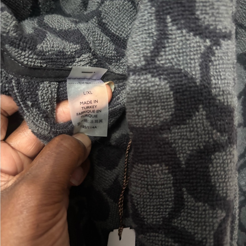 Coach Gray Signature Logo Robe - Picture 2 of 6